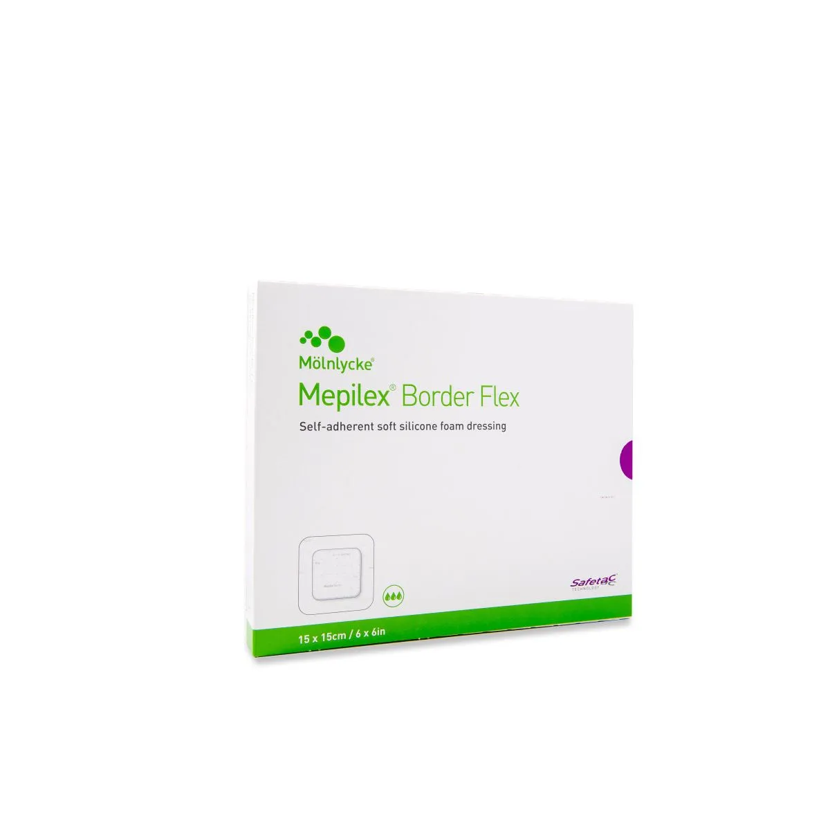 MEPILEX BORDER FLEX PLAASTER 15X15CM N5 STER - Product Image