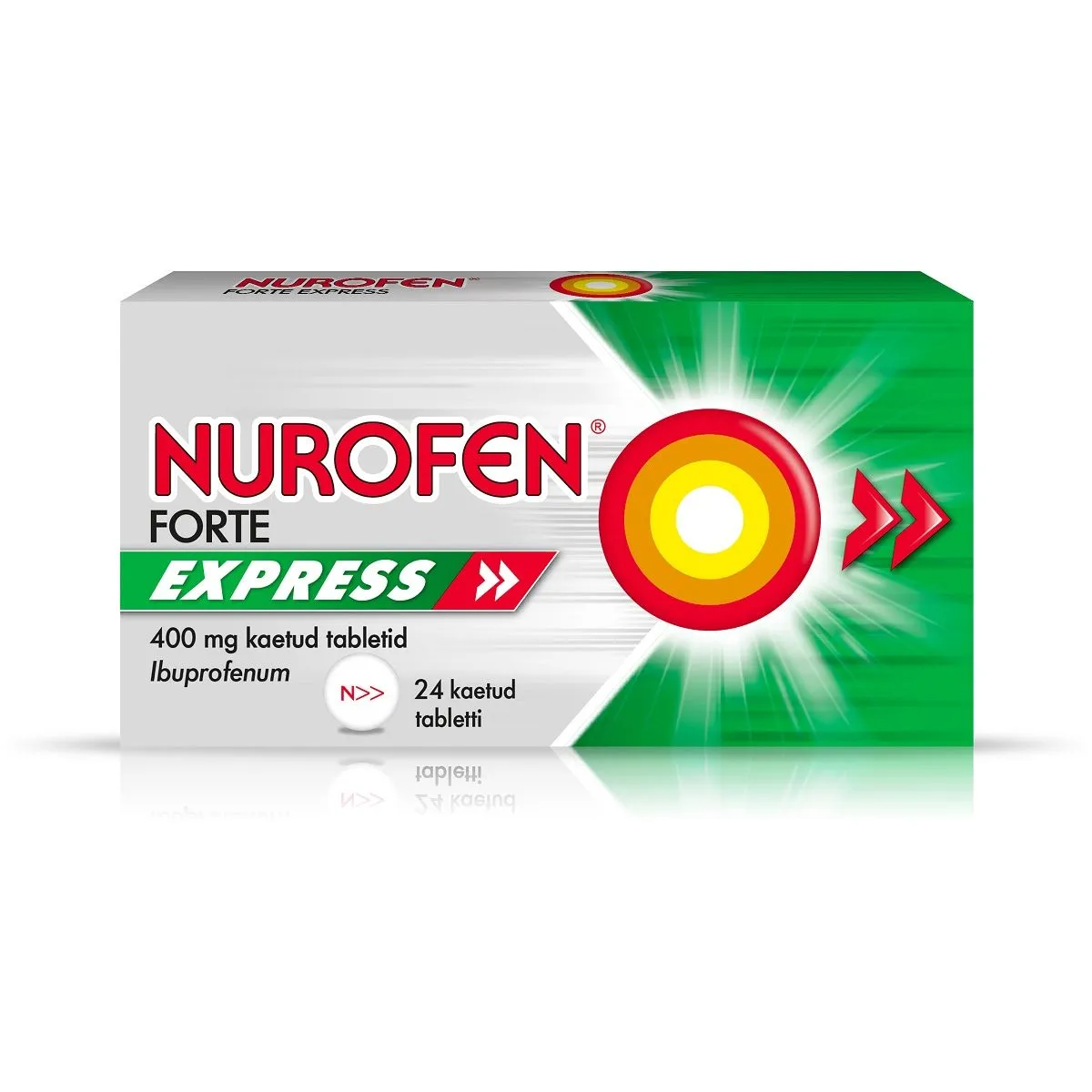 NUROFEN FORTE EXPRESS KAETUD TBL 400MG N24 - Product Image