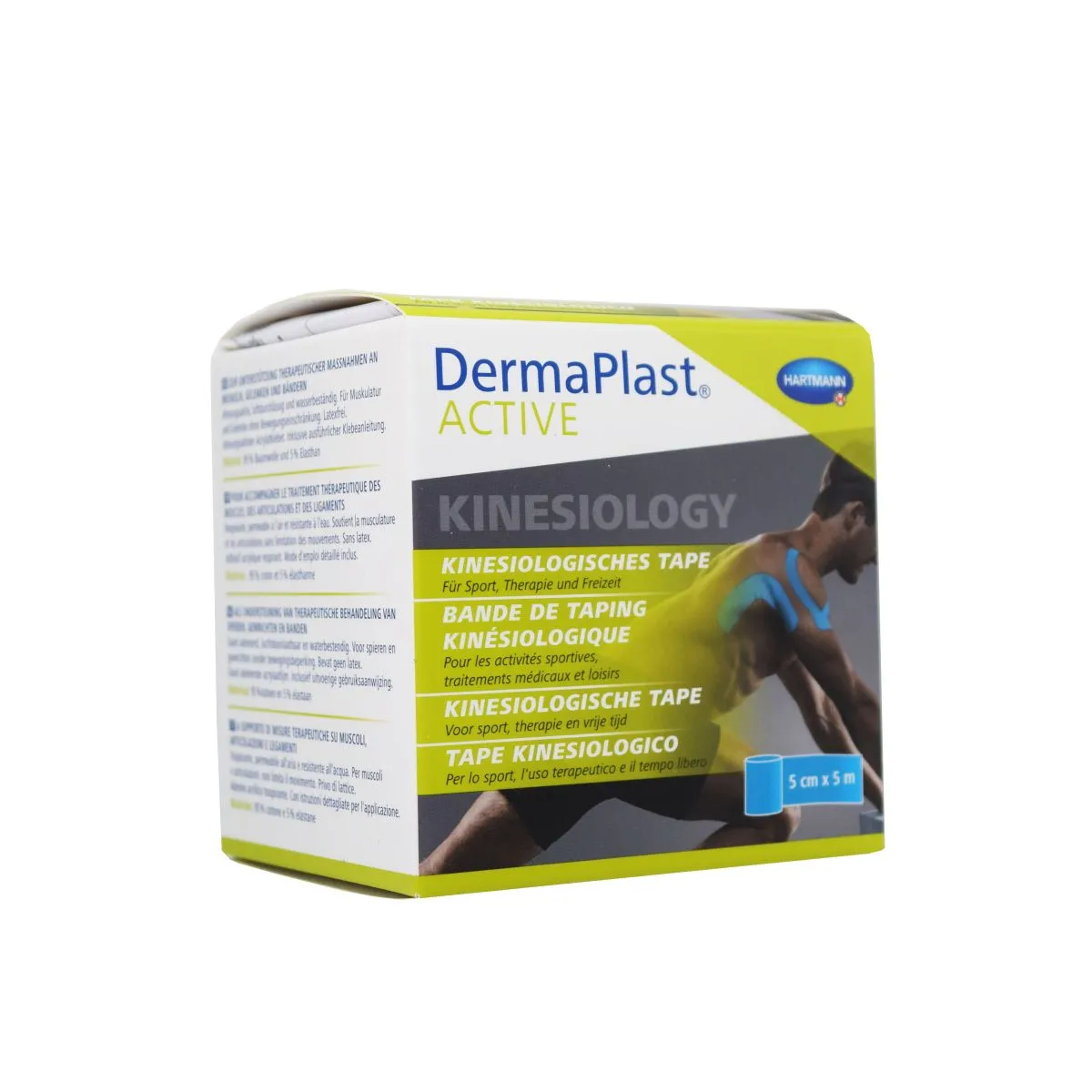 DERMAPLAST ACTIVE KINESIOTEIP 5CMX5M SININE/522440/ - Product Image