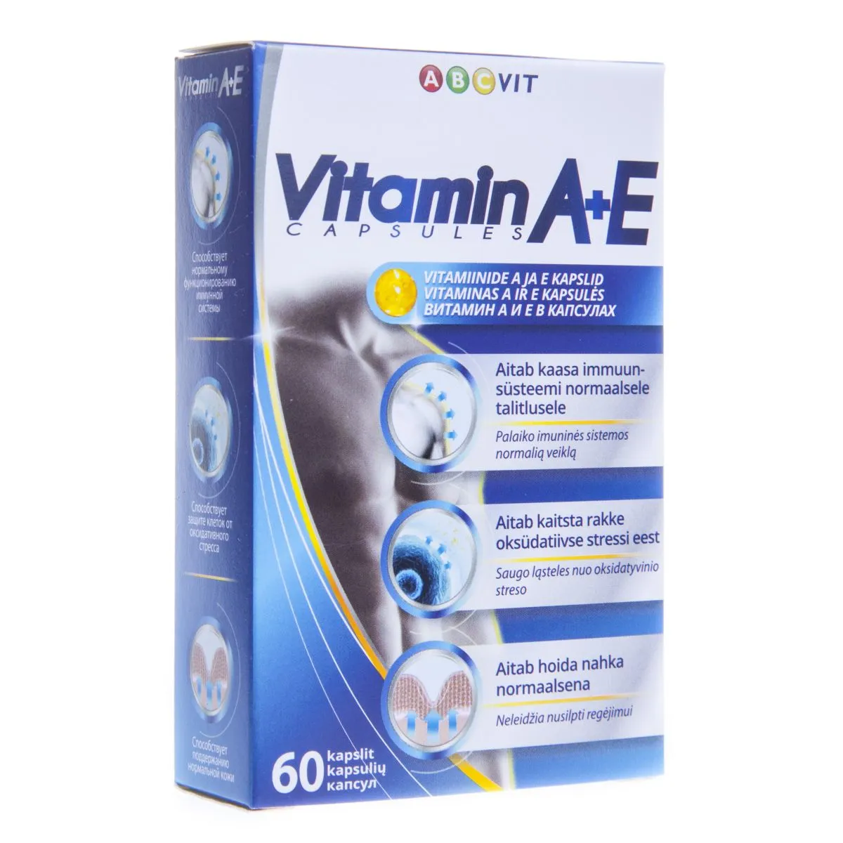 VITAMIIN A+E CAPS ABC VIT N60 VANA - Product Image