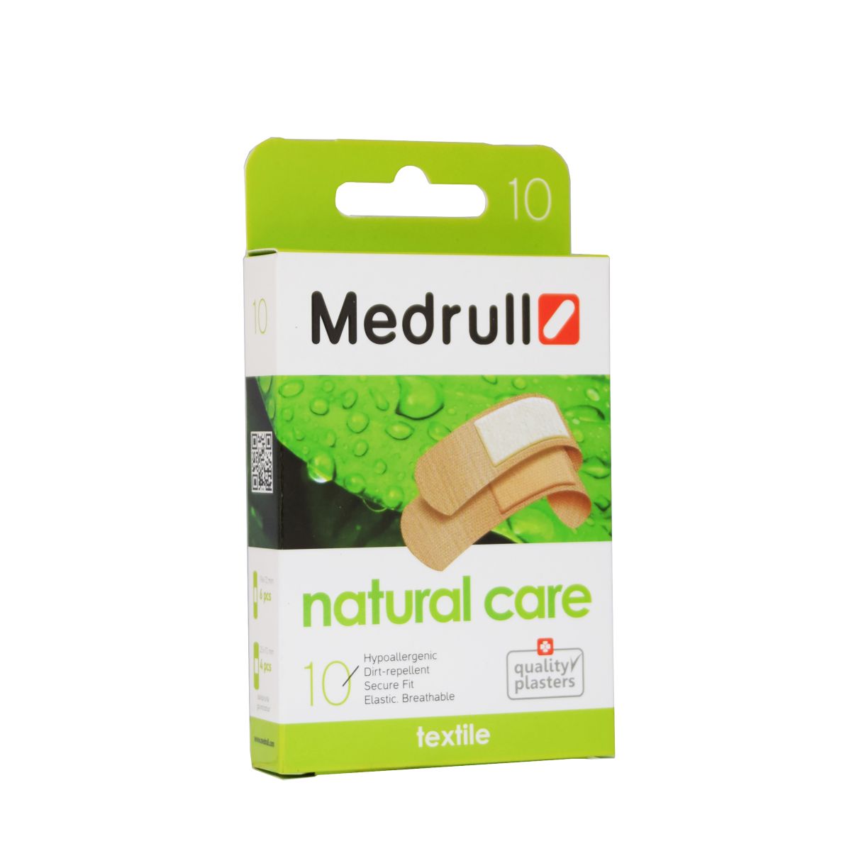 MEDRULL PLAASTER NATURAL CARE TEKSTIIL N10 (2 SUURUST)