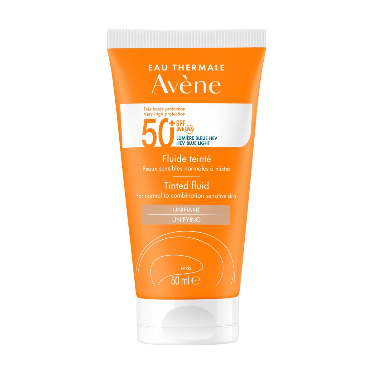 AVENE SUN PÄIKESEKAITSEEMULSIOON TOONITUD SPF50+ 50ML - Product Image