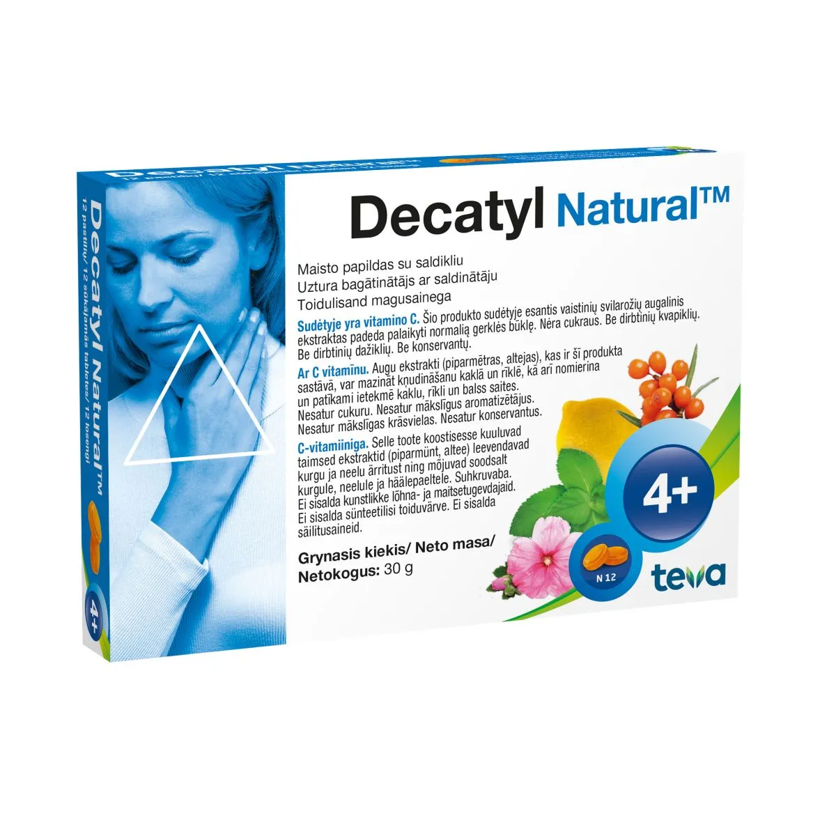 DECATYL NATURAL LOSENG N12 - Product Image