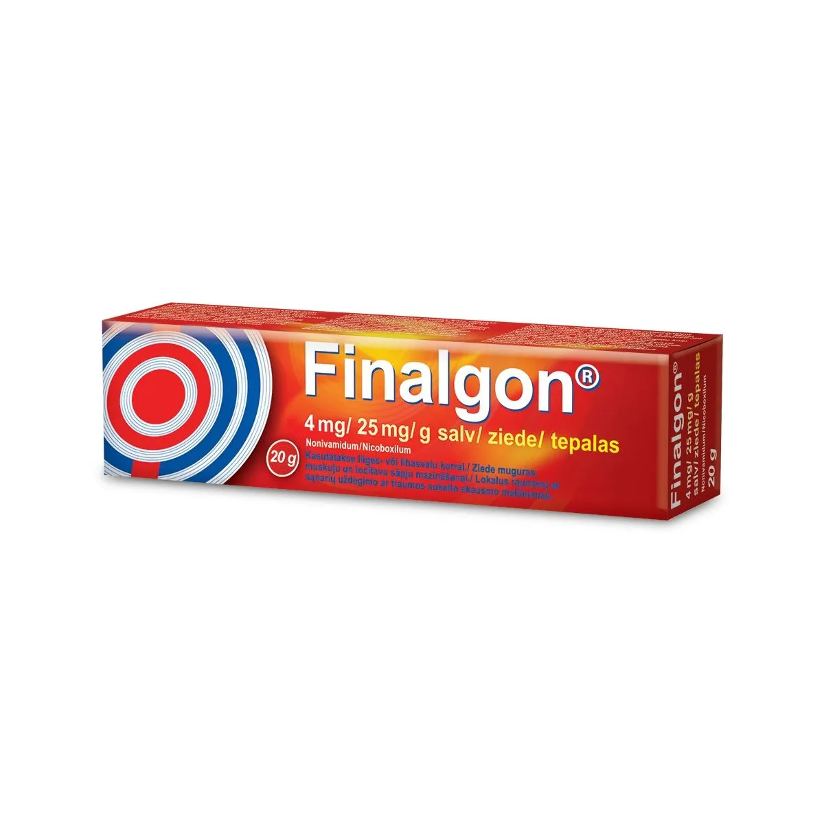 FINALGON SALV 25MG+4MG/G 20G - Product Image