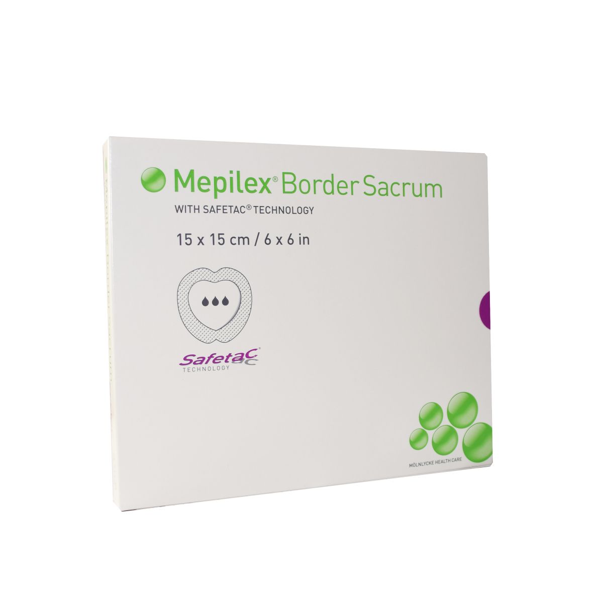 MEPILEX BORDER SACRUM PLAASTER 15X15CM N5 - Product Image