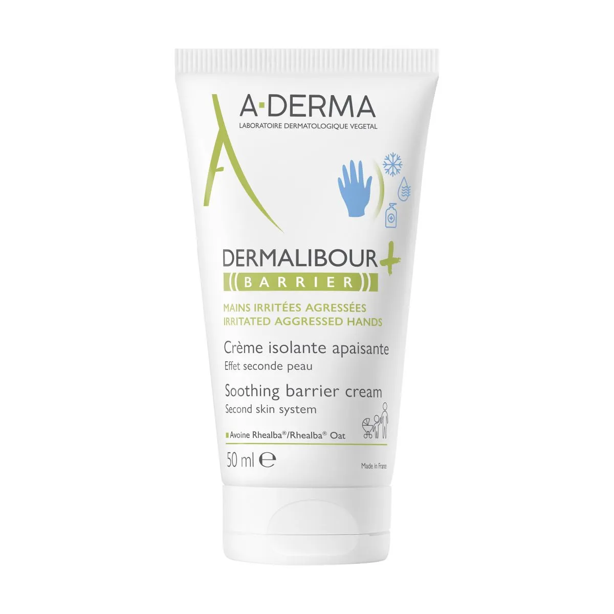 A-DERMA DERMALIBOUR+ BARRIER KREEM KAITSEV 50ML - Product Image