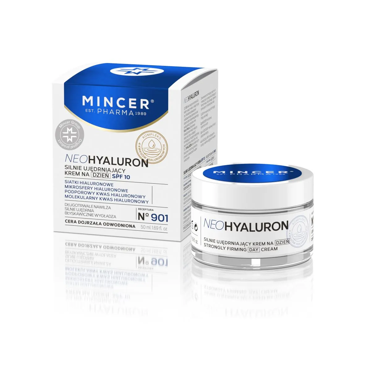 MINCER PHARMA NEO HYALURON PÄEVAKREEM NIISUTAV SPF10 50ML - Product Image