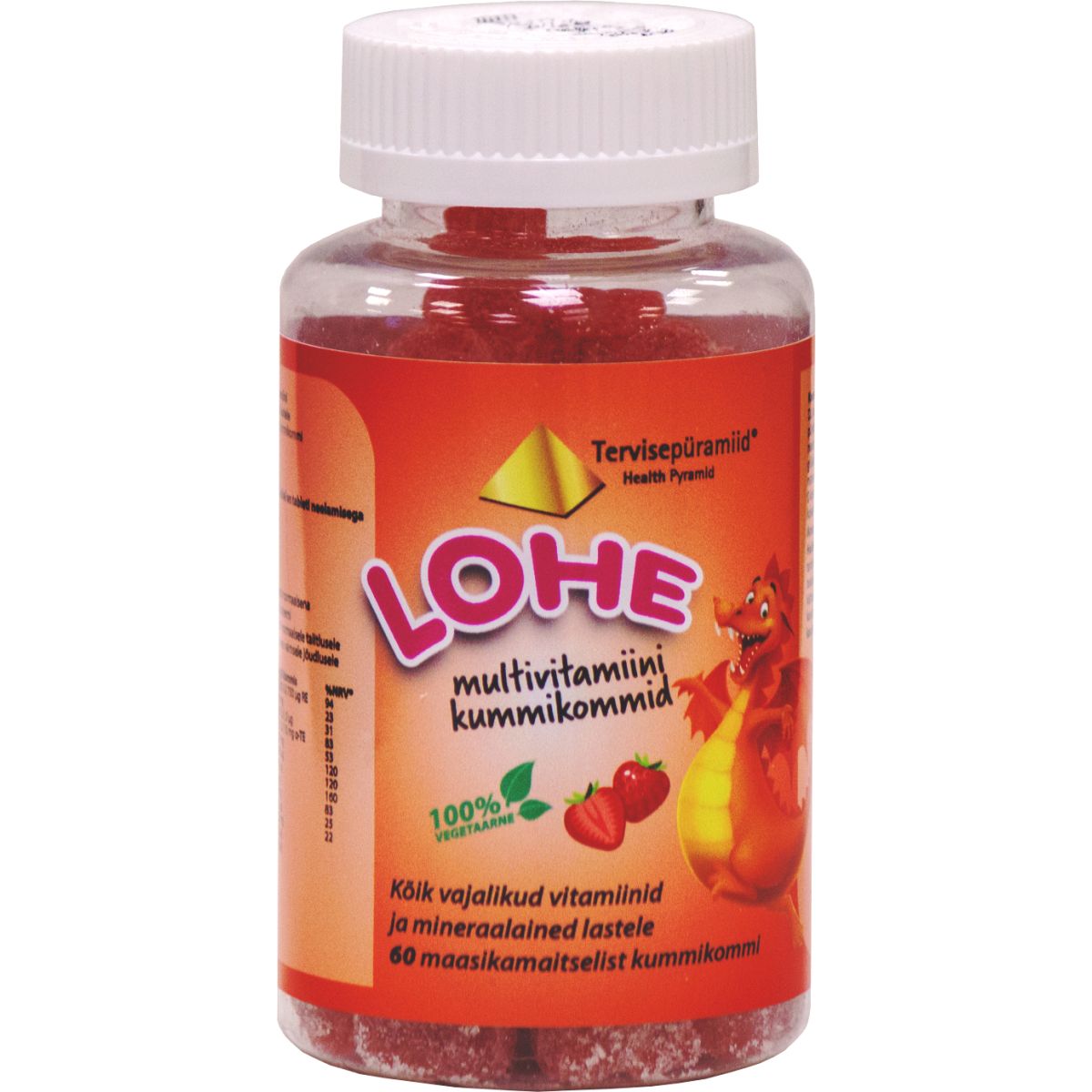 TERVISEPÜRAMIID LOHE MULTIVITAMIINI KUMMIKOMMID N60 - Product Image