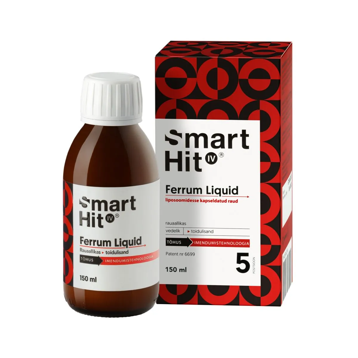 SMARTHIT IV FERRUM LIQUID LIPOSOOMNE 150ML - Product Image