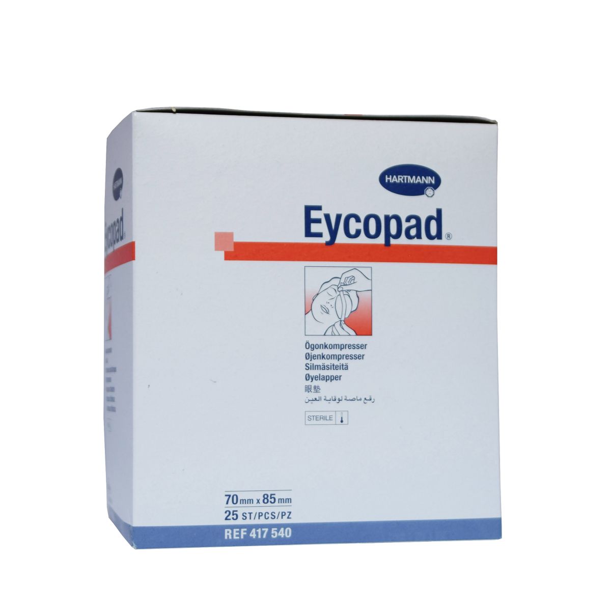 EYCOPAD SILMASIDE STERIILNE 70X85MM N25 /417540/ - Product Image