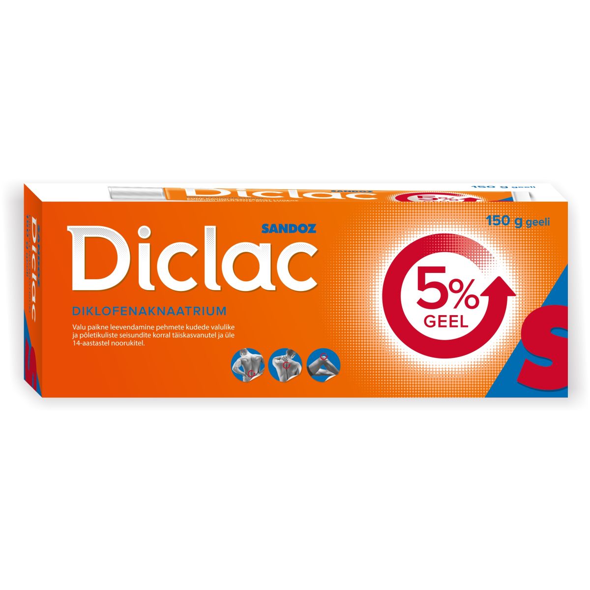 DICLAC 5% GEEL 50MG/G 150G