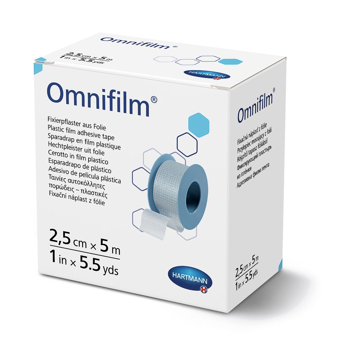 OMNIFILM RULLPLAASTER LÄBIPAISTEV 2,5CMX5M /900434/