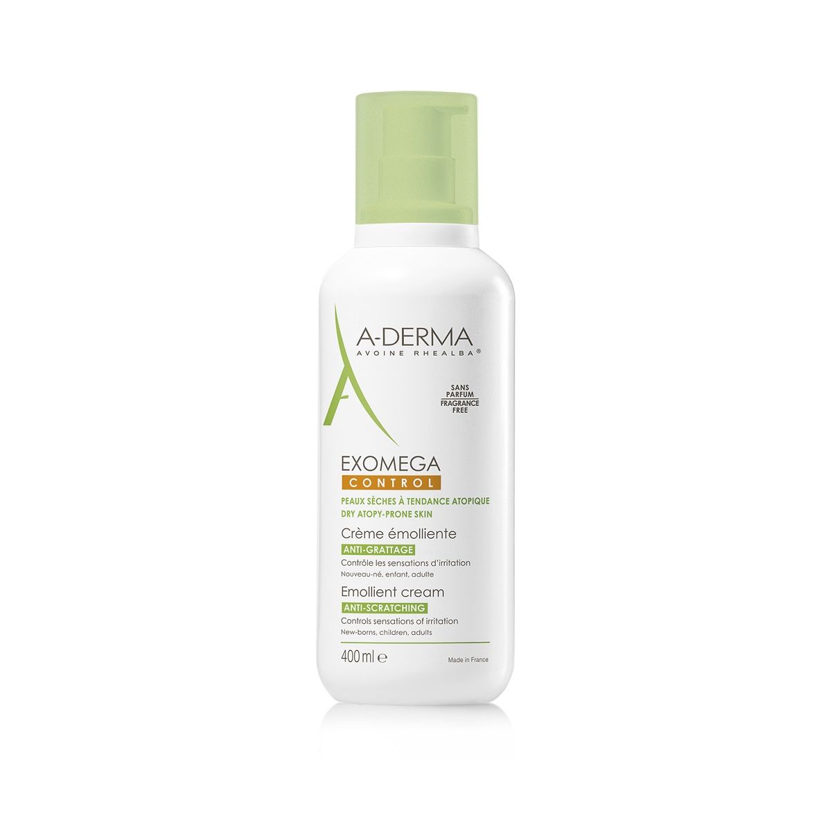 A-DERMA EXOMEGA CONTROL EMOLLIENT CREAM 400ML - Product Image