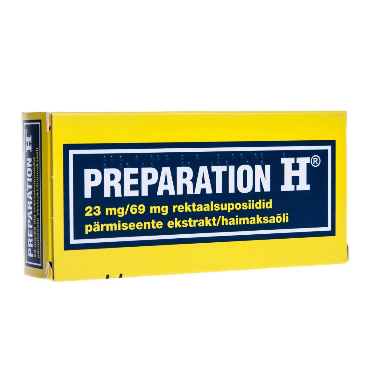 PREPARATION H REKTAALSUPOSIIT 23MG+69MG N12 - Product Image