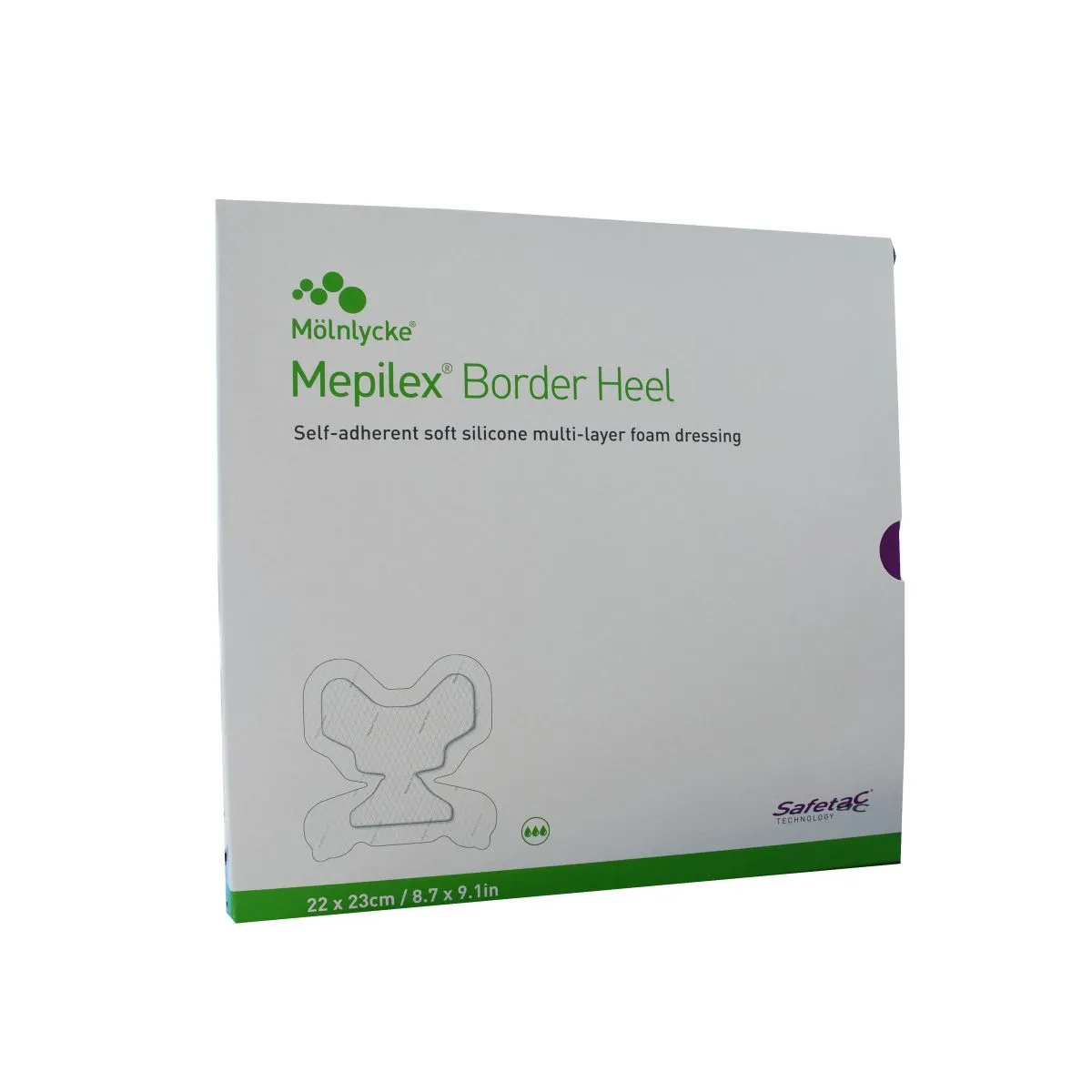 MEPILEX BORDER HEEL 22X23CM VAHTMATERJALIST PLAASTER, N6 - Product Image