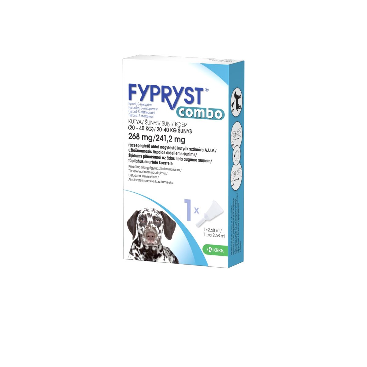 FYPRYST COMBO TÄPILAHUS 268+241,2MG/2,68ML N1 (20-40KG) - Product Image