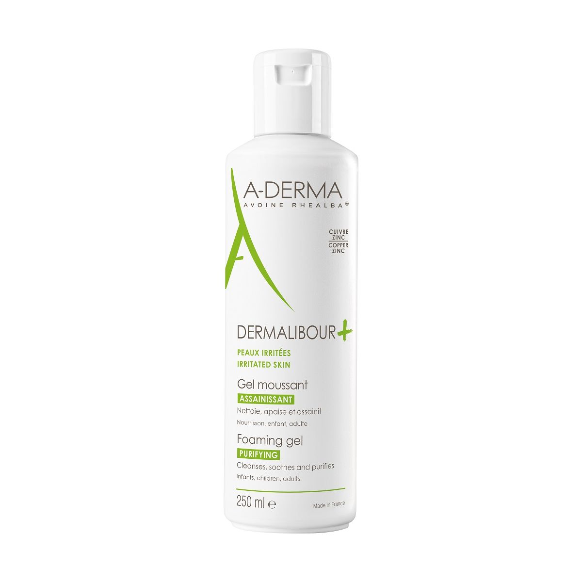 A-DERMA DERMALIBOUR+ SOOTHING FOAMING GEL  250 ML - Product Image