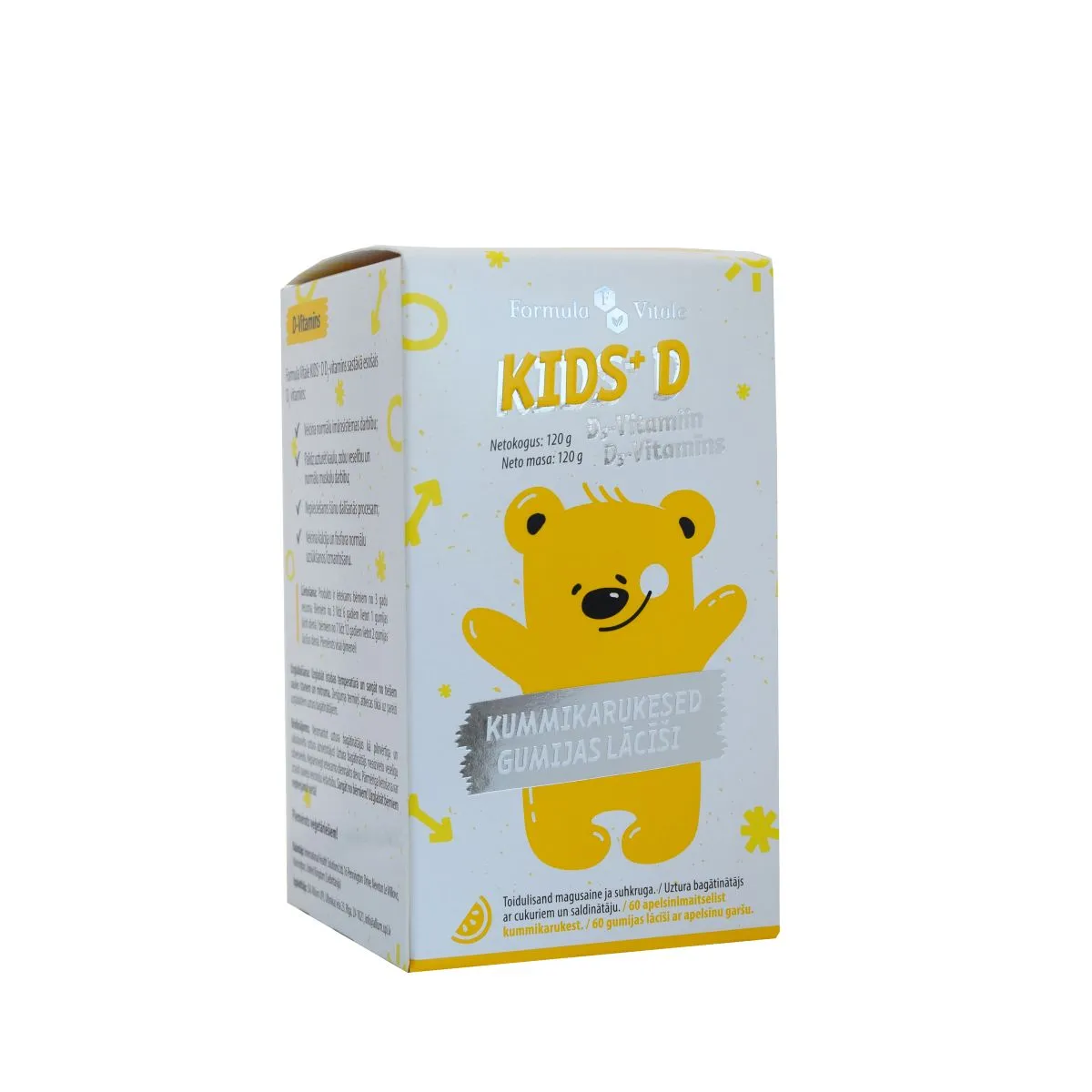 FORMULA VITALE KIDS+ D 20MCG KUMMIKARUKESED N60 - Product Image