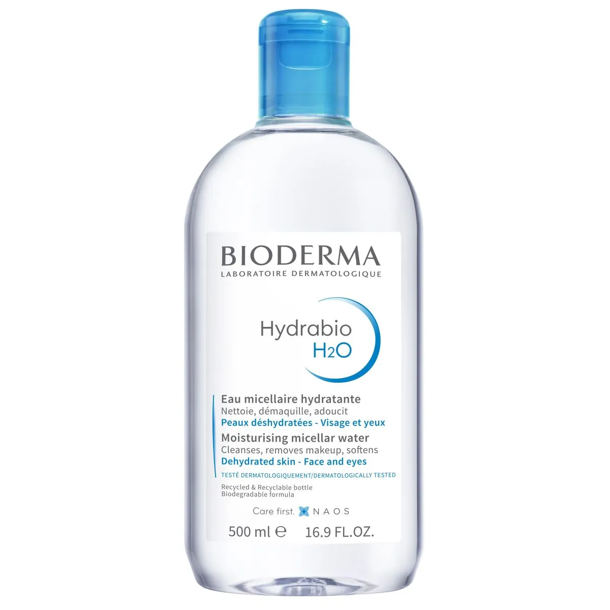 BIODERMA HYDRABIO H2O MITSELLAARVESI 500ML - Product Image