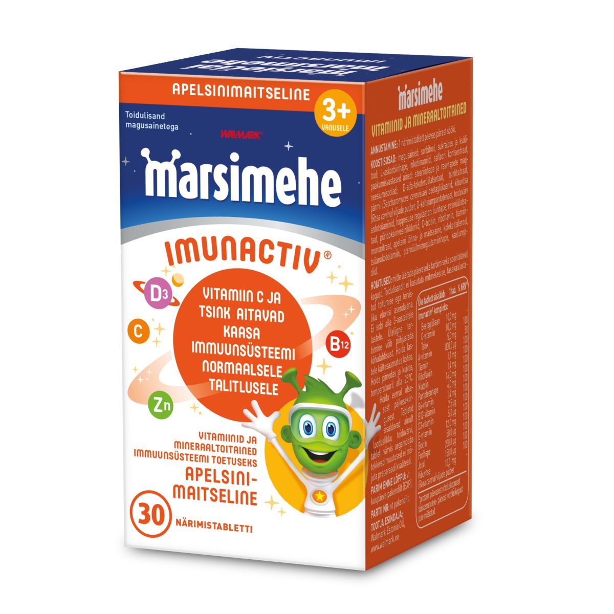 MARSIMEHE IMUNACTIV TBL N30 (APELSIN) - Product Image