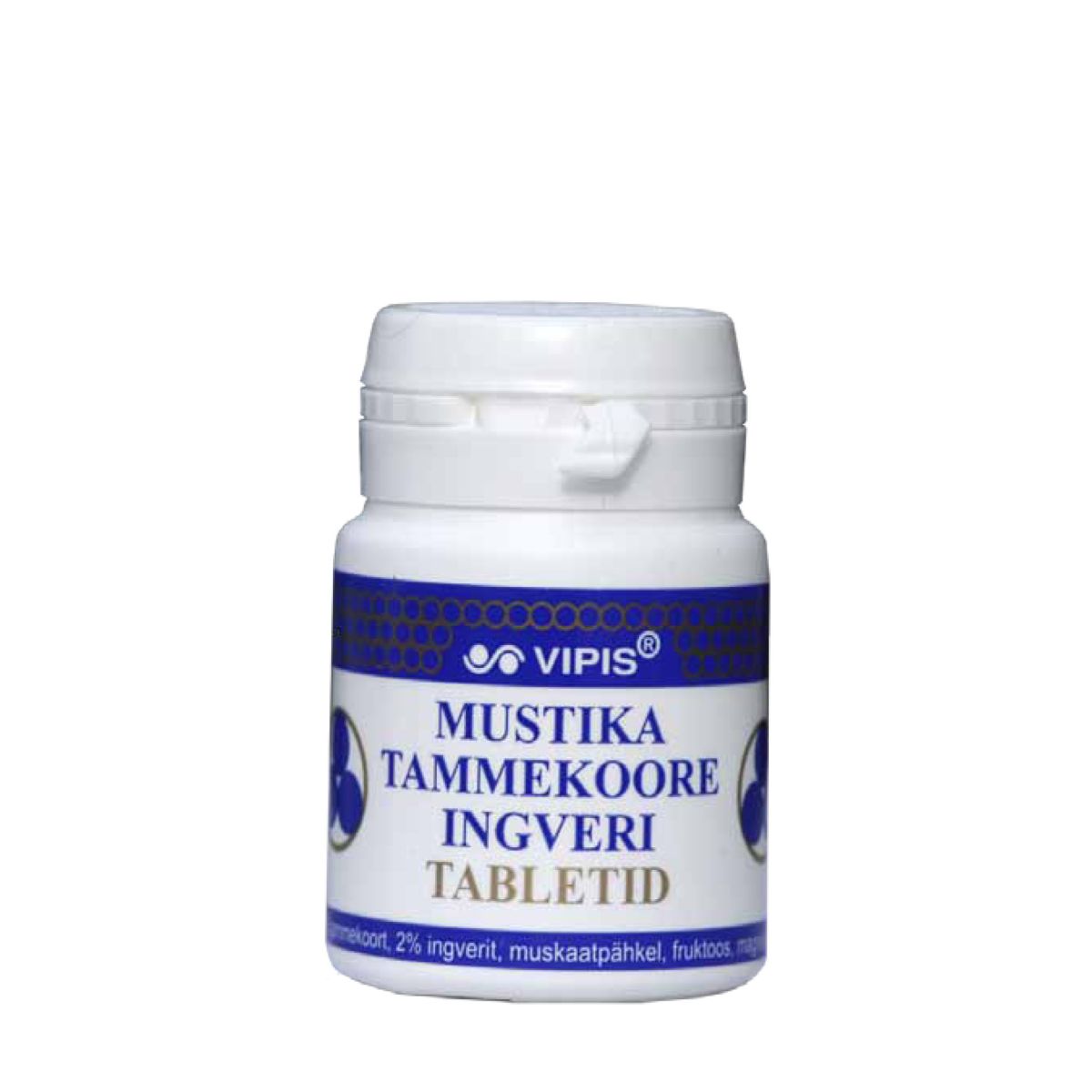 VIPIS MUSTIKA-TAMMEKOORE-INGVERI TABLETID N50 (15G) - Product Image