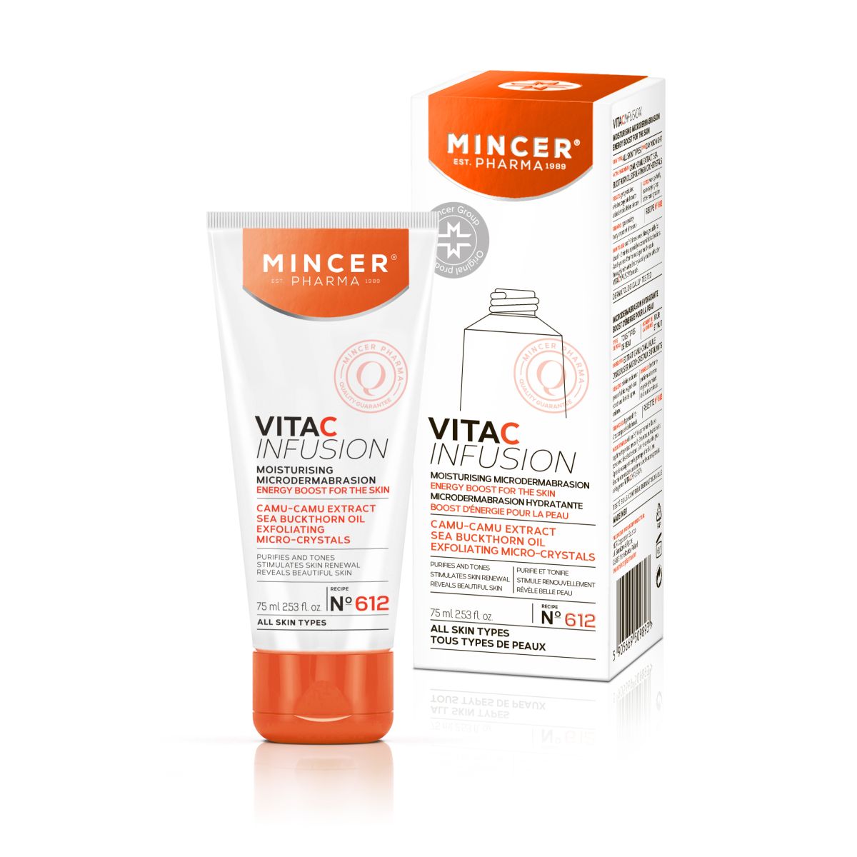 MINCER PHARMA VITA C NÄOKOORIJA NIISUTAV PUHASTAV 75ML - Product Image