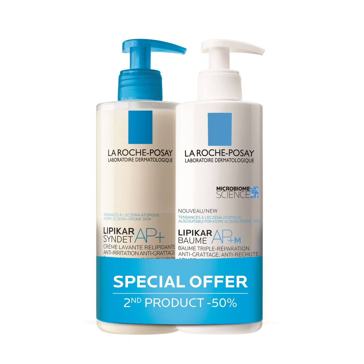 LA ROCHE-POSAY LIPIKAR DUO AP+ KEHAPALSAM+PESUGEEL 400ML - Product Image