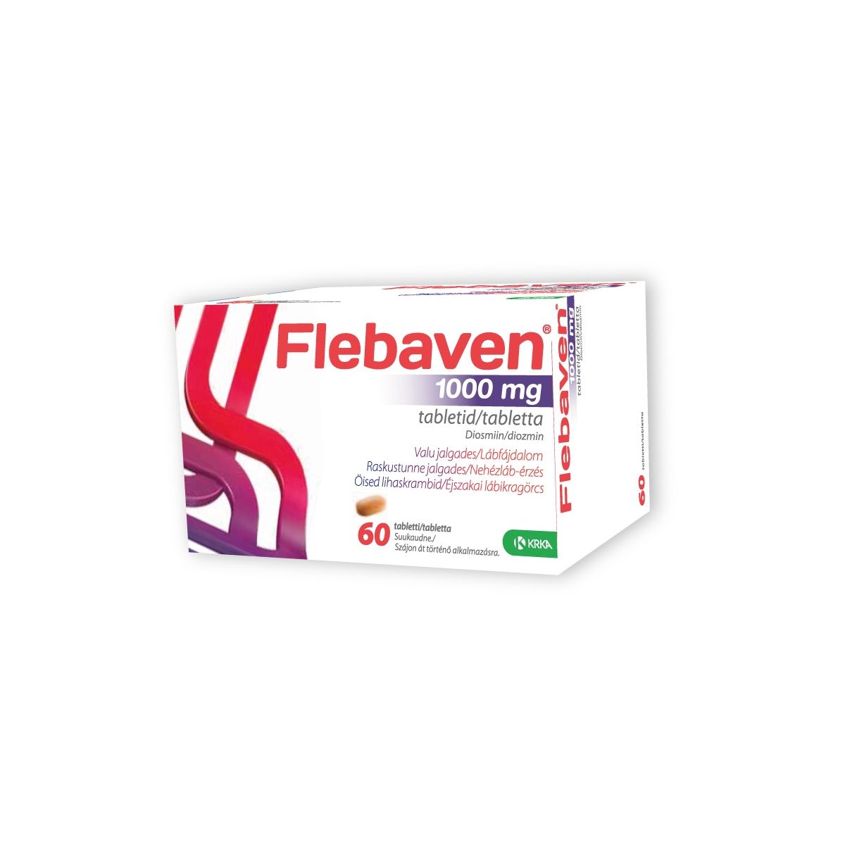 FLEBAVEN TBL 1000MG N60 - Product Image