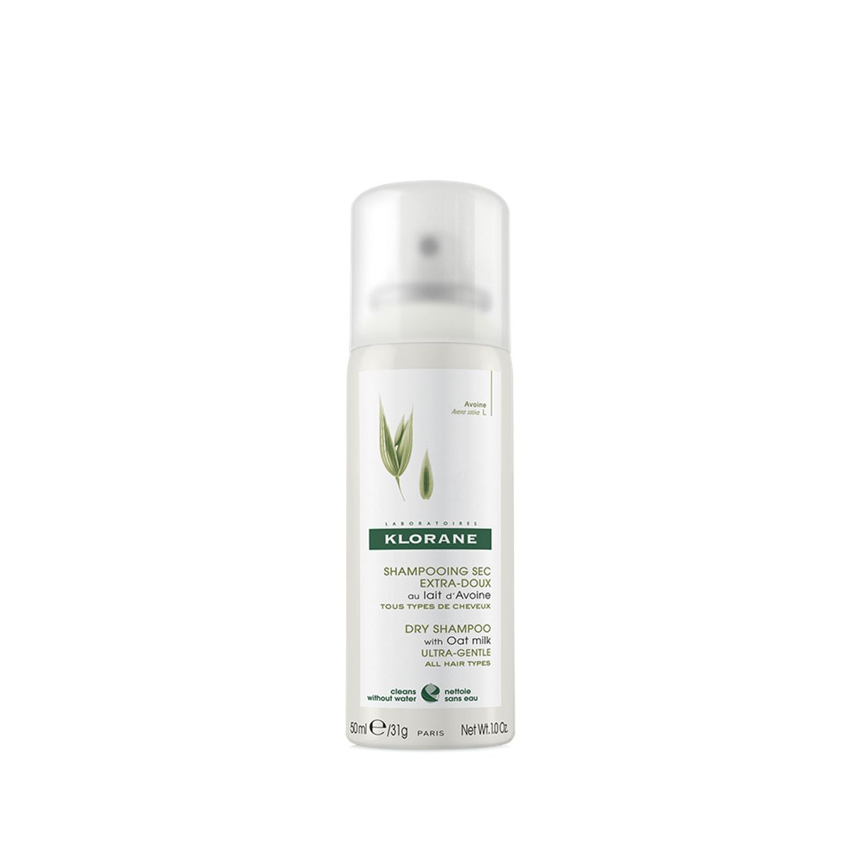 Klorane Gentle Dry Shampoo with Oat Milk   50 ml - Product Image