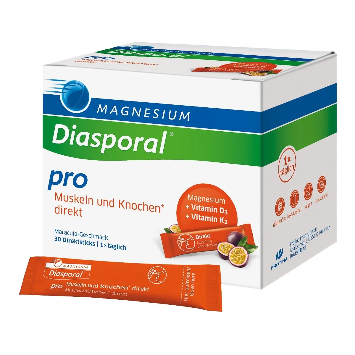 MAGNESIUM DIASPORAL PRO LIHASTELE JA LUUDELE DIREKT PLV N30 - Product Image