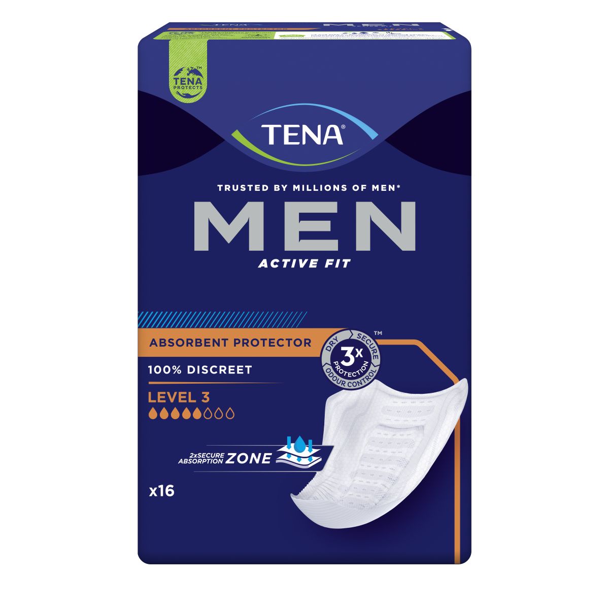 TENA MEN ACTIVE FIT L3 N16 - Product Image