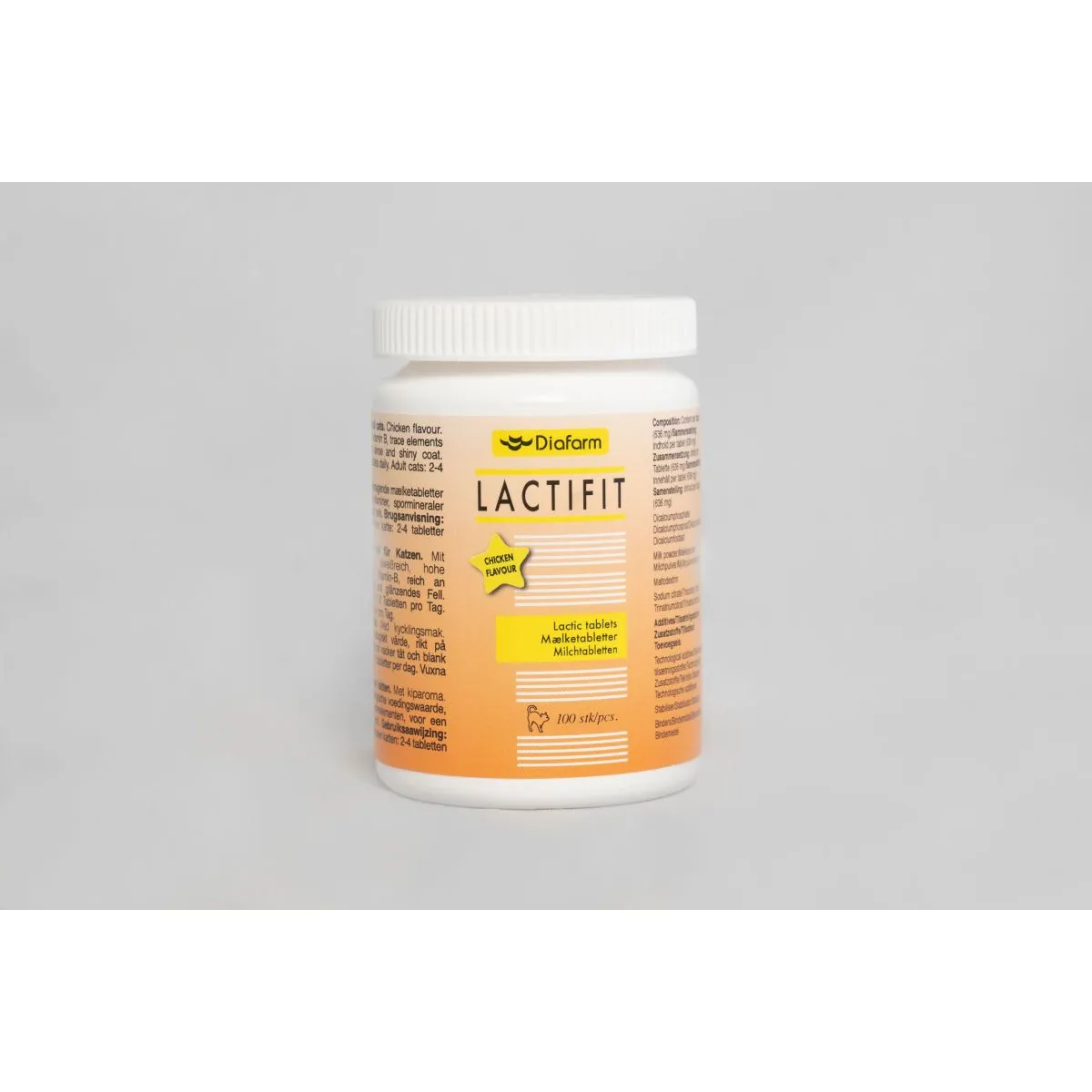 Diafarm Lactifit Lactic с курицей, дополнительный корм для котов N100 - Product Image