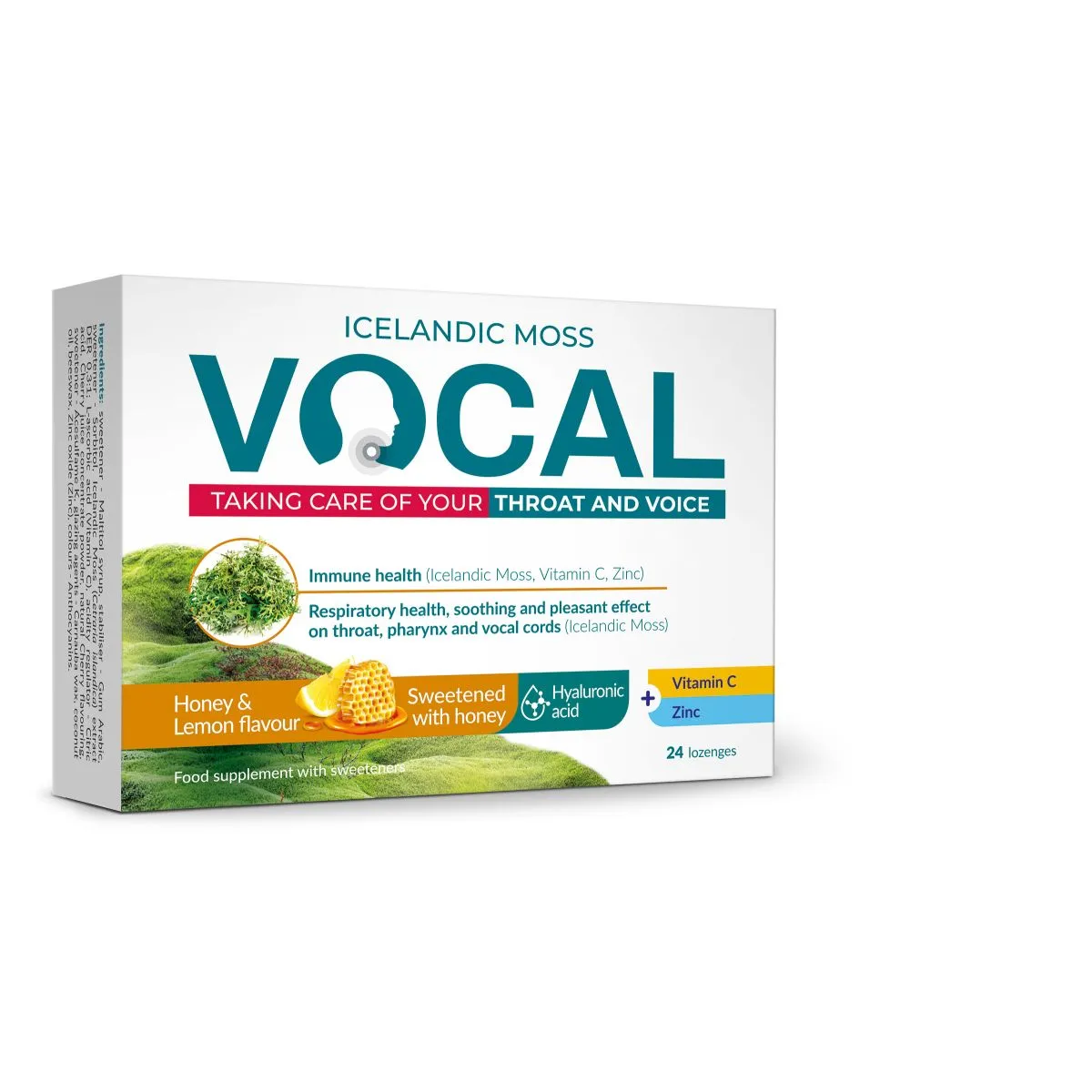 VOCAL IMEMISTABLETID MEE-JA SIDRUNIMAITSELISED HÜALUROONHAPPEGA N24 - Product Image