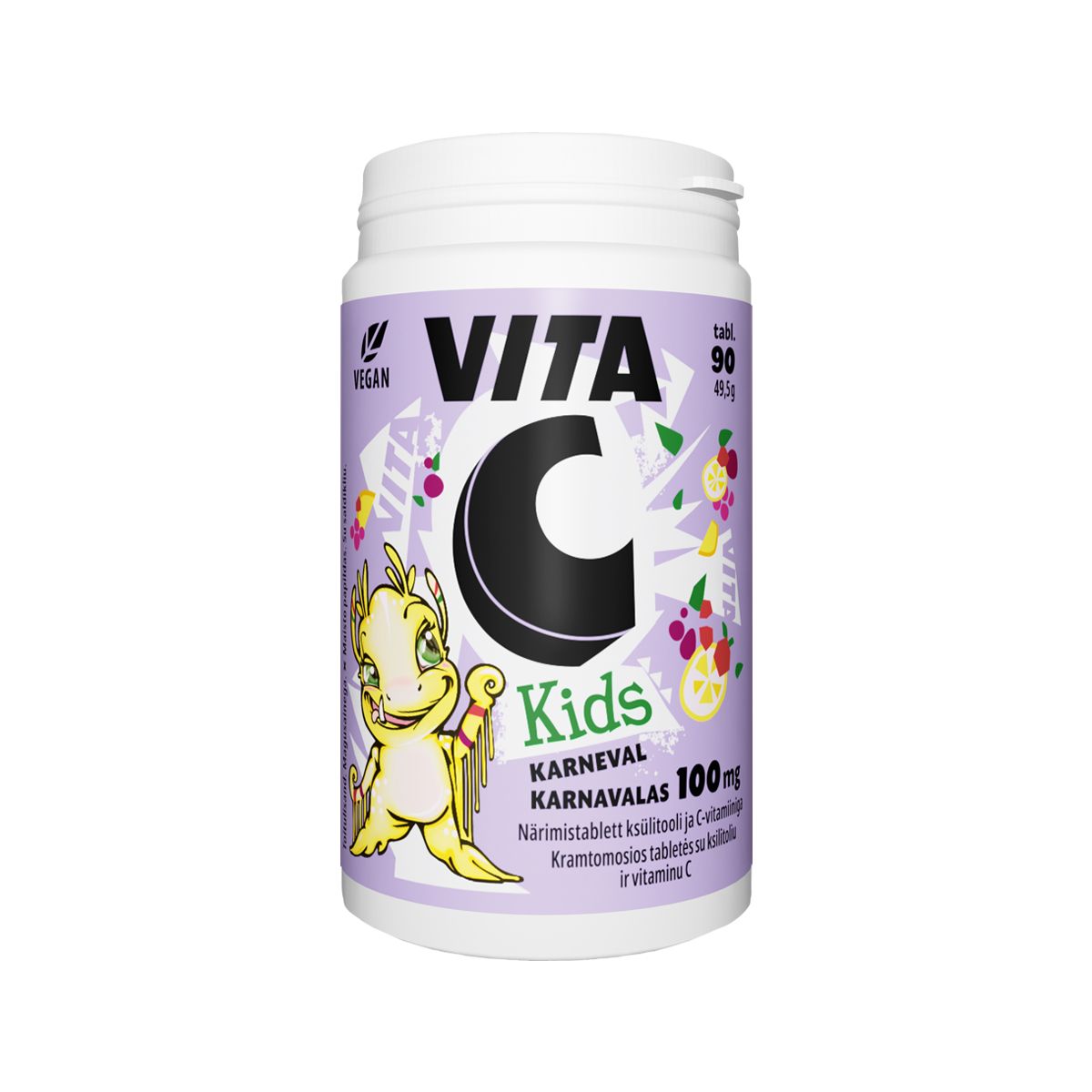 VITA-C KIDS NÄRIMISTABLETID 100MG N90 - Product Image