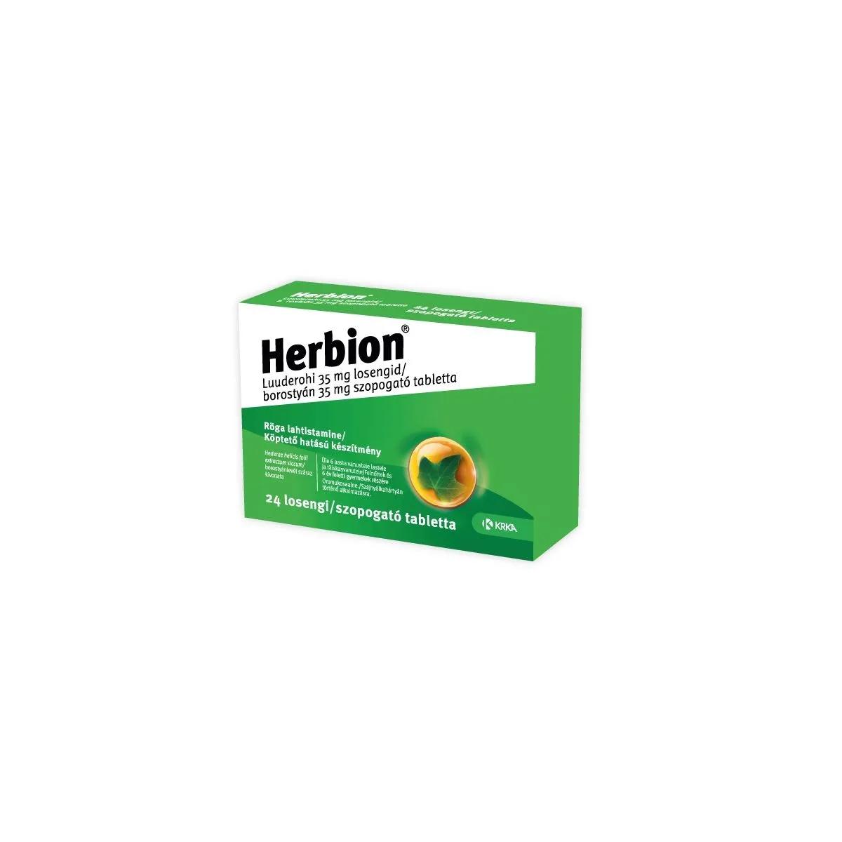 HERBION LUUDEROHI LOSENG 35MG N24 - Product Image