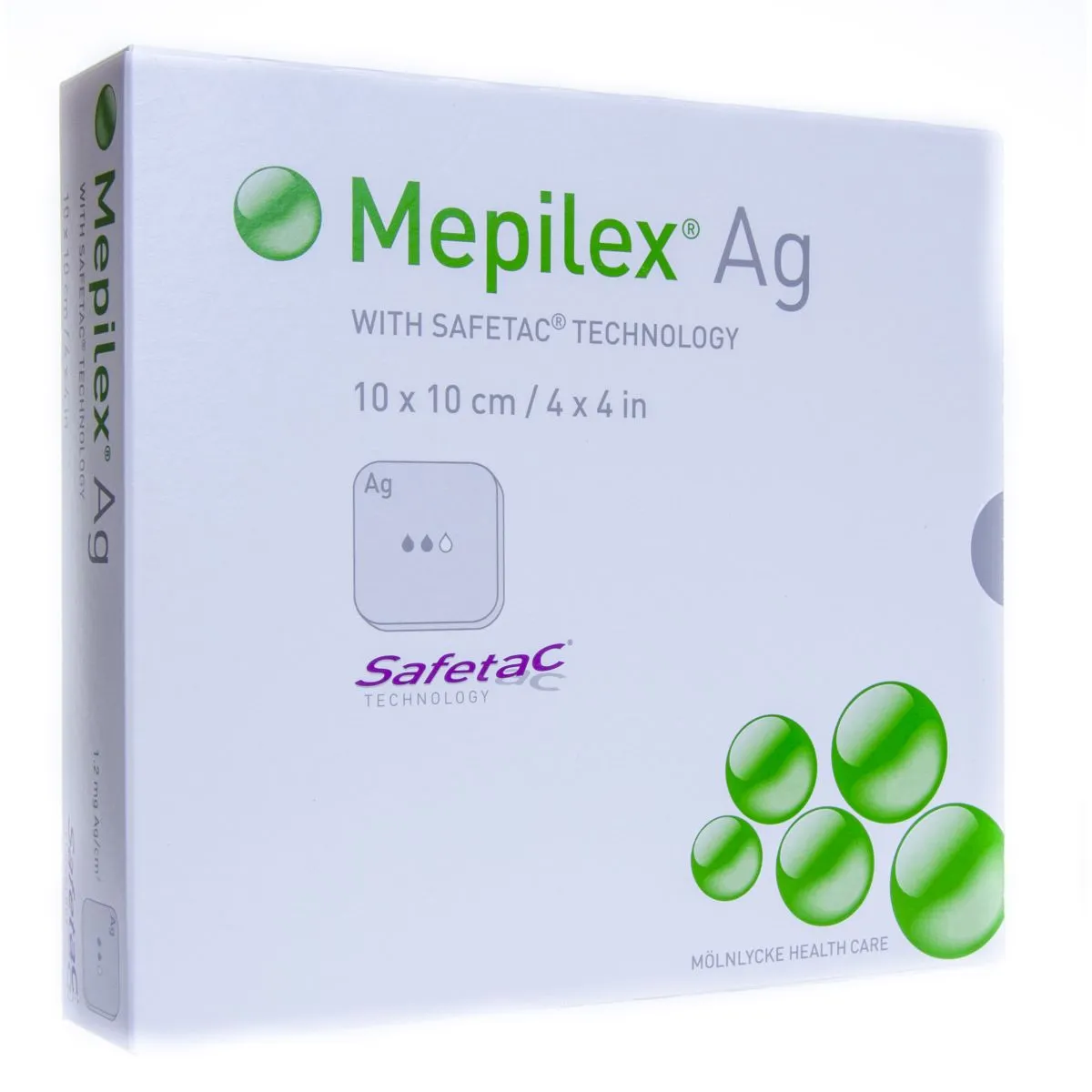 MEPILEX AG HAAVAPADI SILIKOONIGA 10X10CM N5 - Product Image