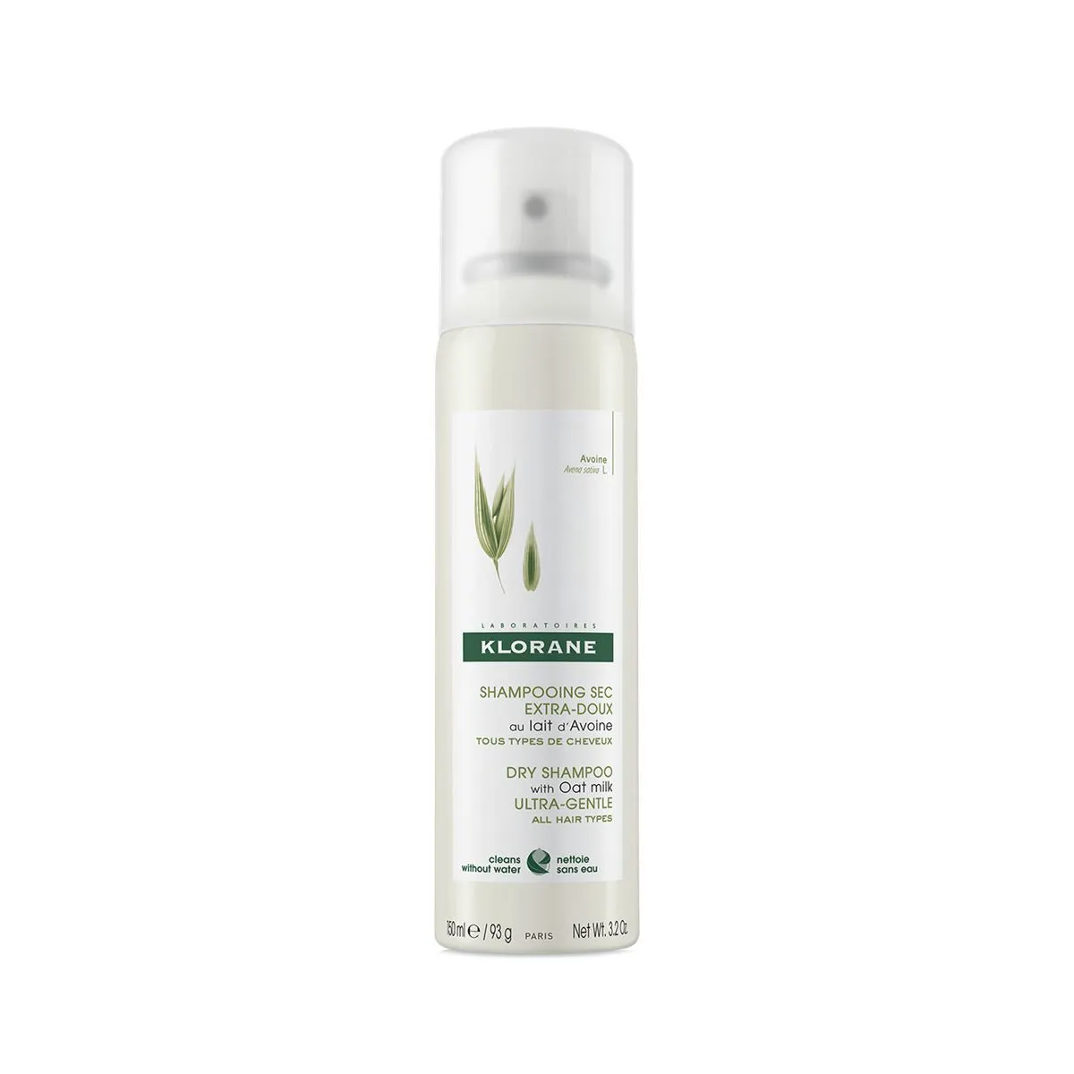 Klorane Gentle Dry Shampoo with Oat Milk  150 ml - Product Image