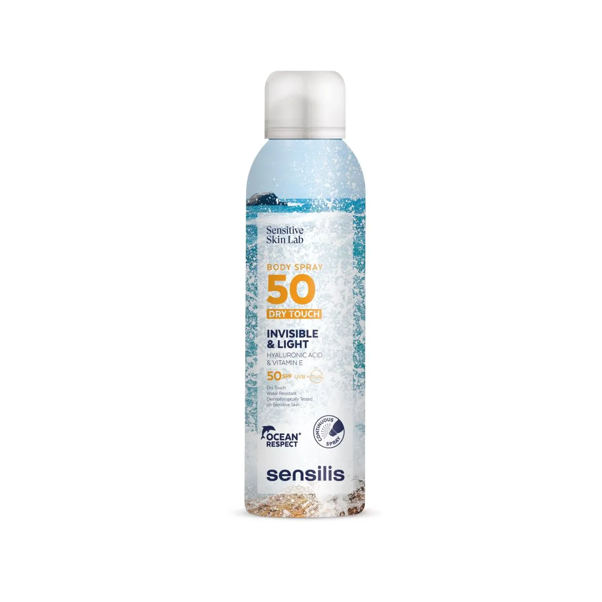 SENSILIS PÄIKESEKAITSESPREI KEHALE TUNDLIK NAHK SPF 50+ 200ML - Product Image