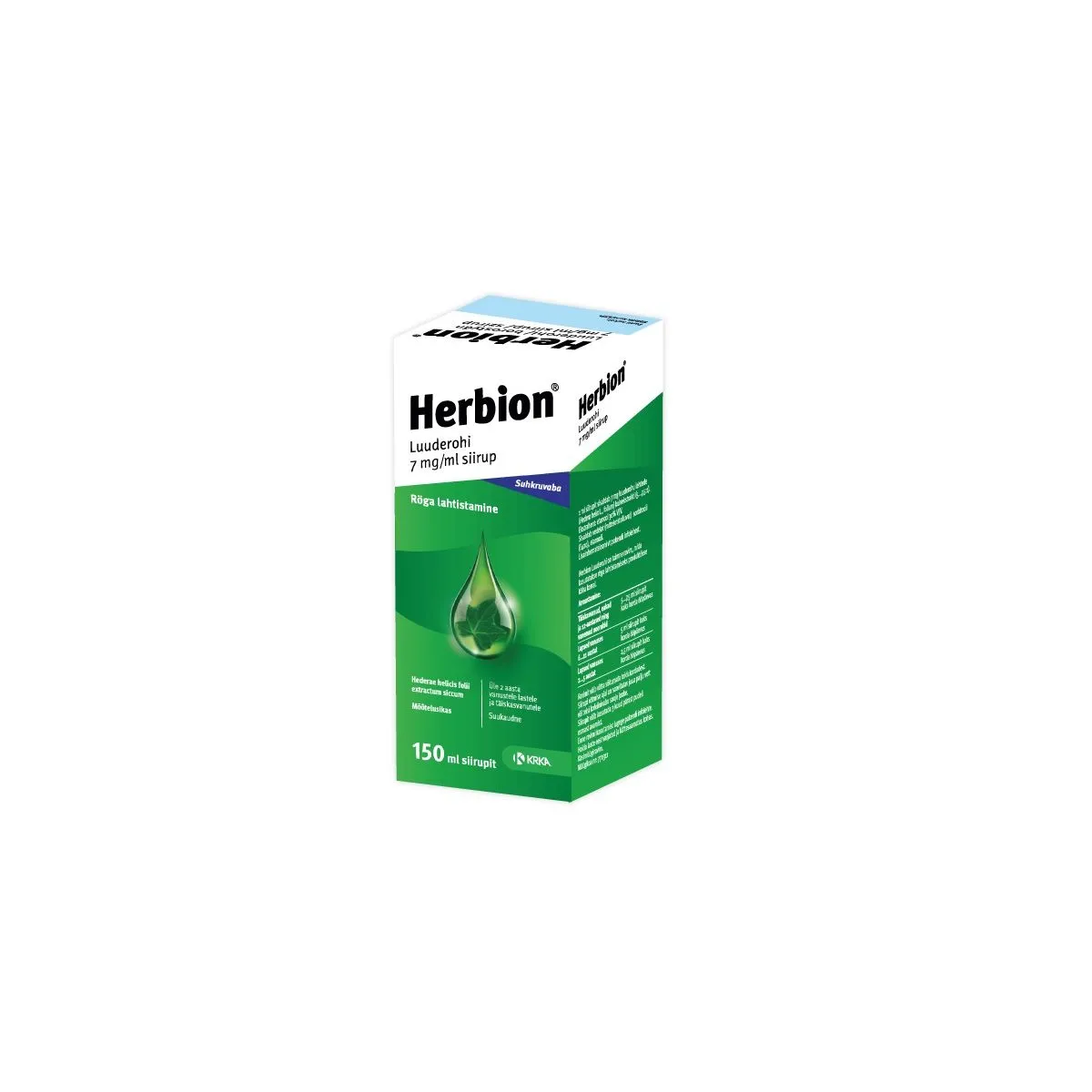 HERBION LUUDEROHI SIIRUP 7MG/ML 150ML N1 - Product Image