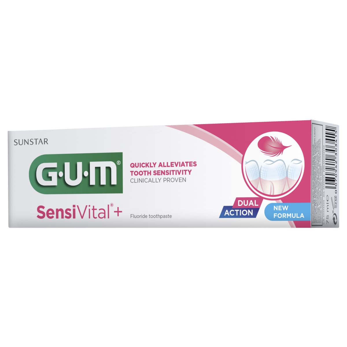 GUM HAMBAPASTA-GEEL SENSIVITAL+ TUNDLIKELE HAMMASTELE 75ML - Product Image