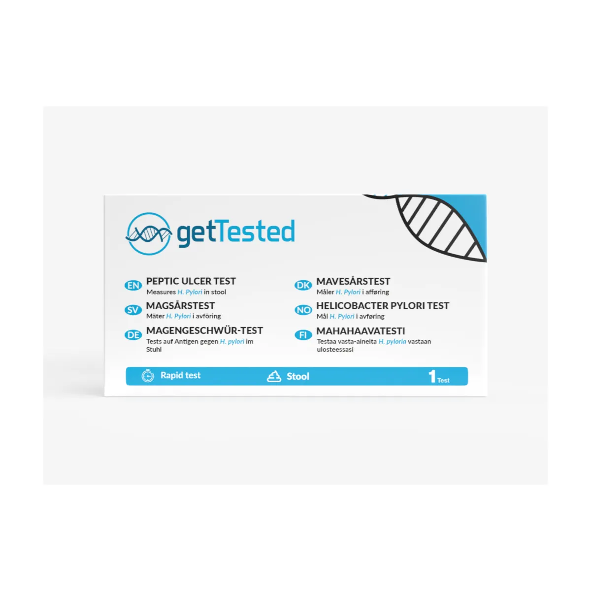 GETTESTED KIIRTEST HELIKOBAKTERI TUVASTAMISEKS N1 - Product Image