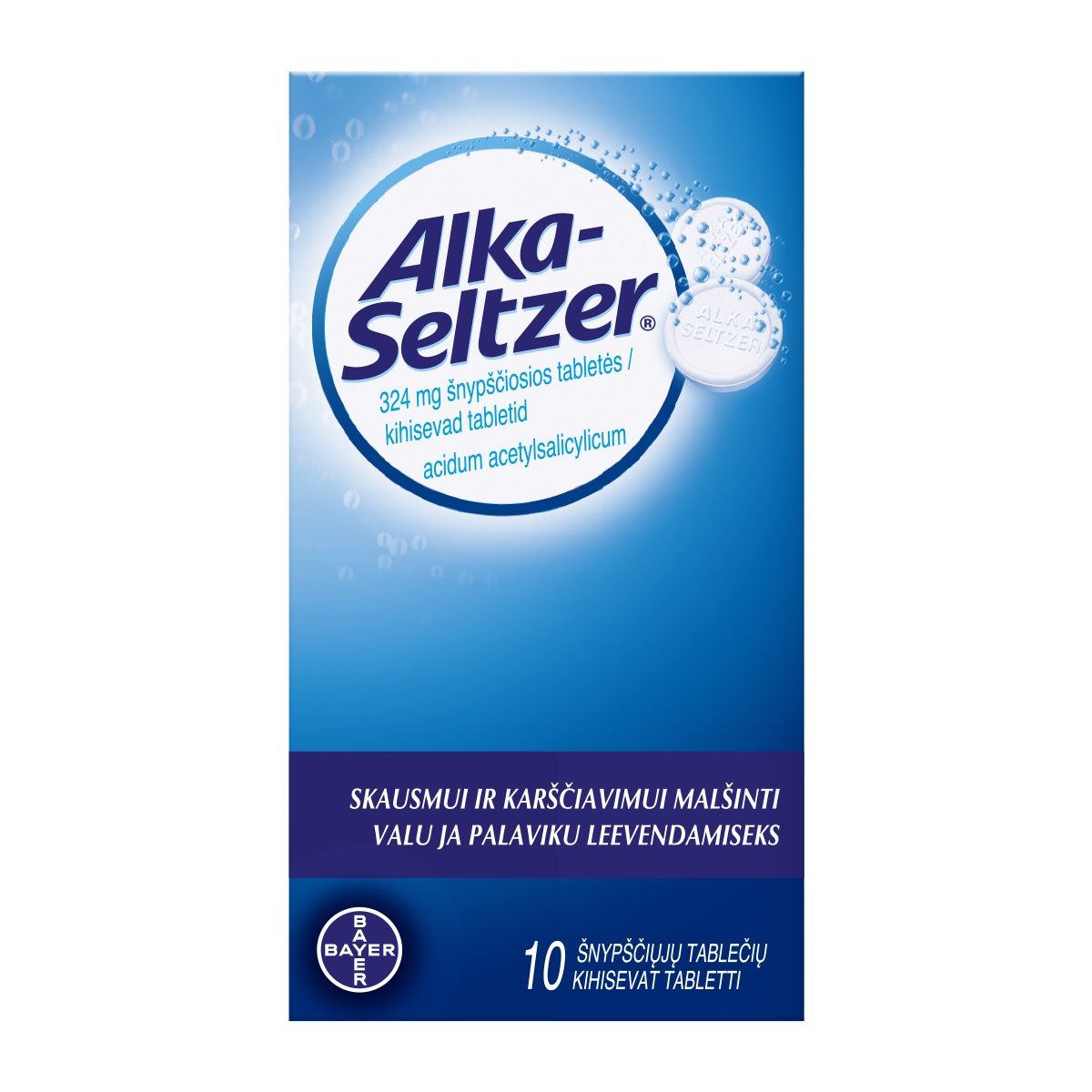 ALKA-SELTZER KIHISEV TBL 324MG N10 - Product Image