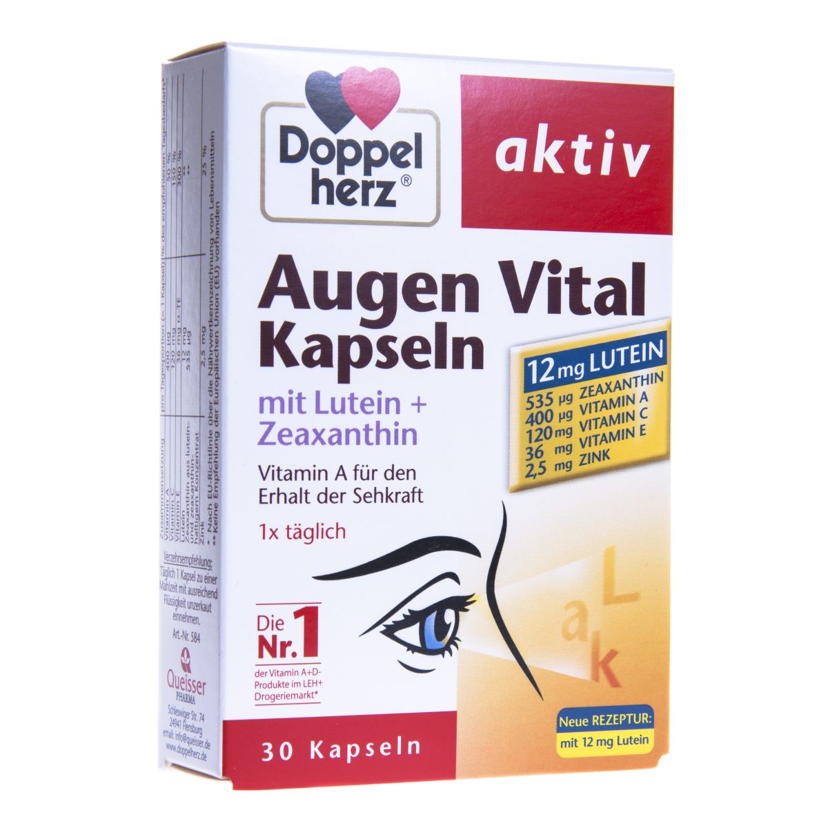 DOPPELHERZ AKTIV AUGEN VITAL CAPS N30 - Product Image