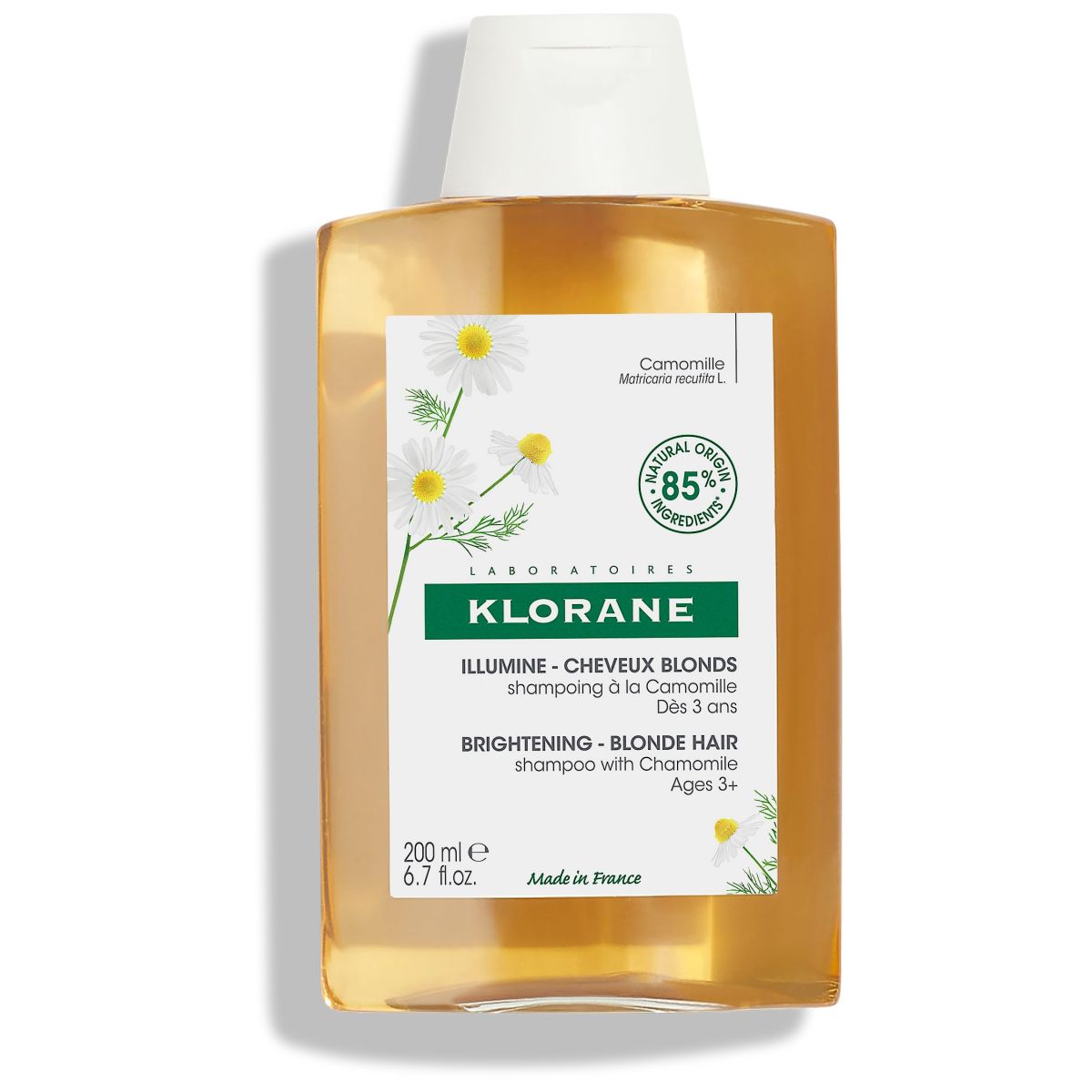 KLORANE SHAMPOON KUMMELI BLONDIDELE JUUSTELE 200ML - Product Image