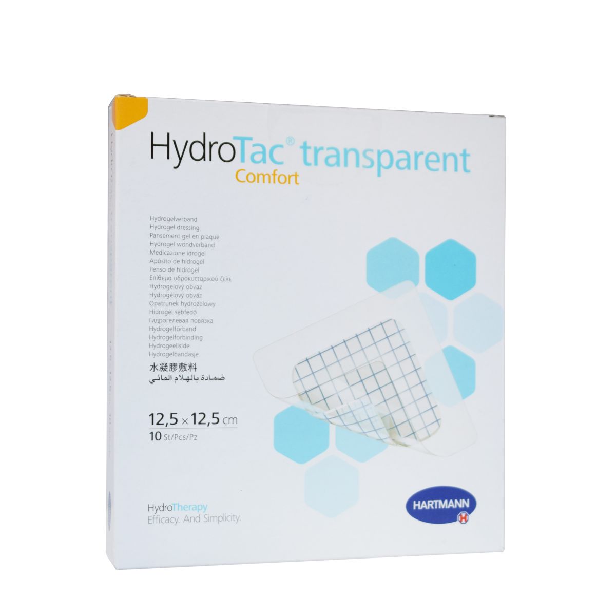 HYDROTAC TRANSPARENT COMFORT HAAVASIDE 12,5X12,5CM N10 - Product Image