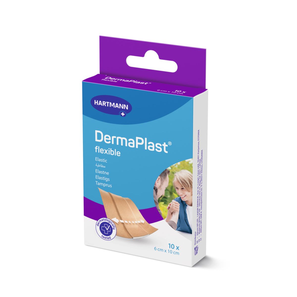 DERMAPLAST PLAASTRID FLEXIBLE 6X10CM N10 /535220/