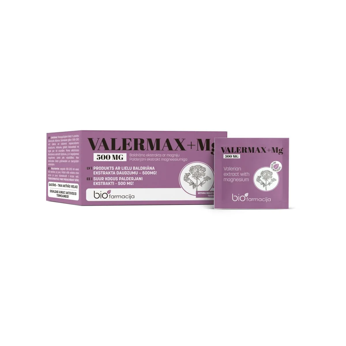 VALERMAX 500MG+MG N28 - Product Image