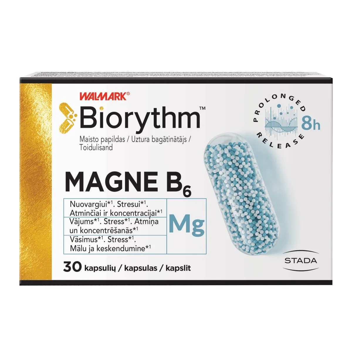 BIORYTHM MAGNE B6 KAPSLID N30 - Product Image