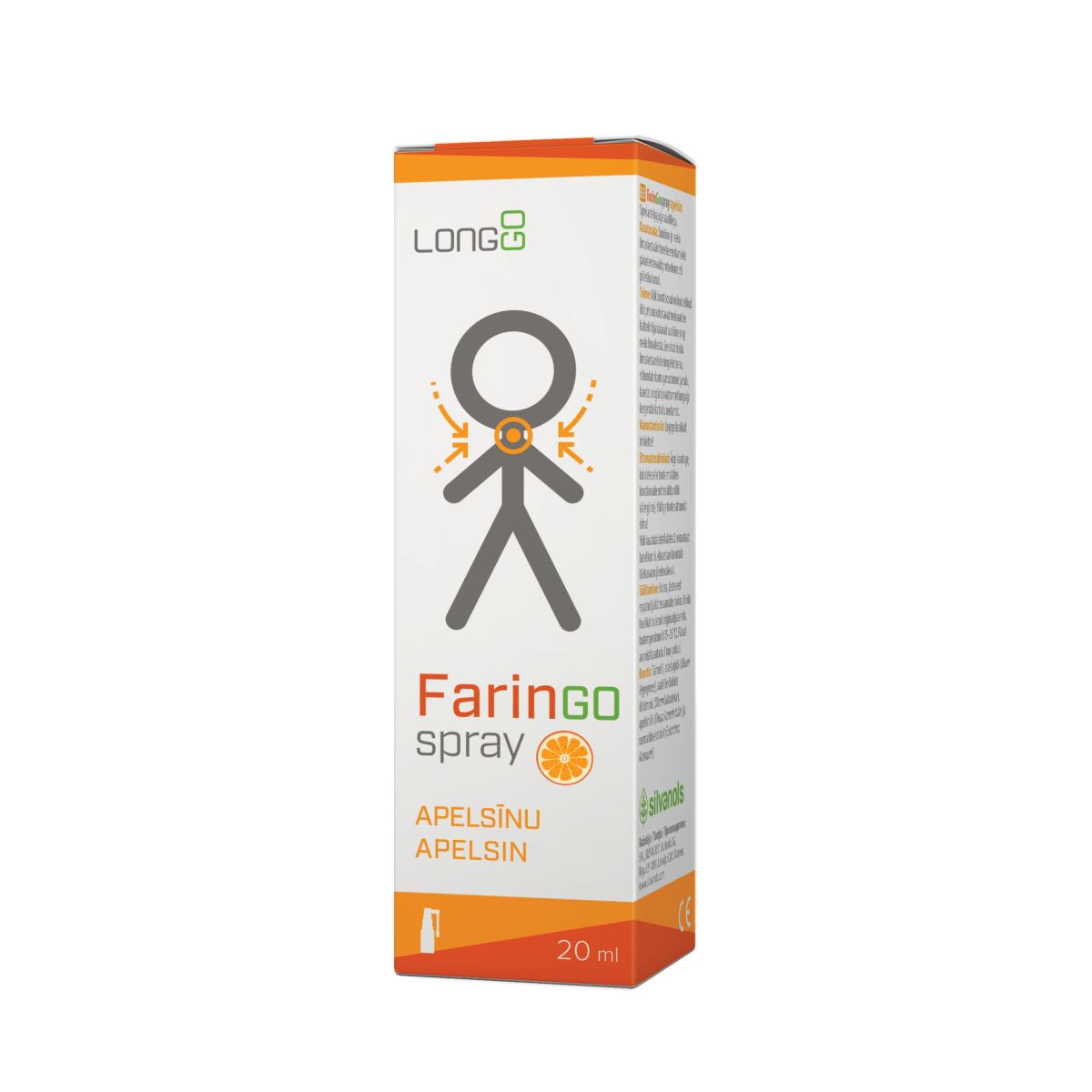 FARINGO SPRAY APELSIN 20ML - Product Image