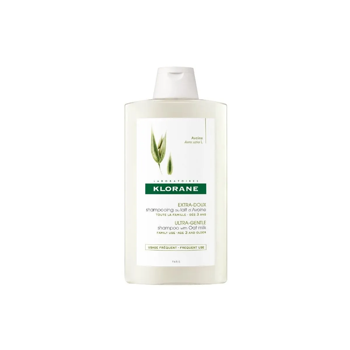 Klorane Ultra-Gentle Shampoo with Oat Milk  400 ml - Product Image